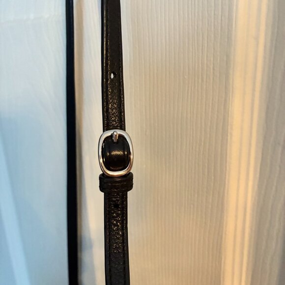 Coach - Black Leather Crossbody Purse -EUC - Picture 8 of 14